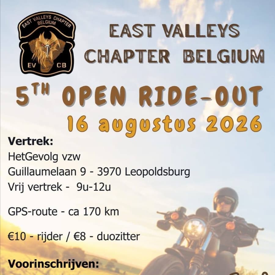 East Valleys Chapter Belgium Rideout